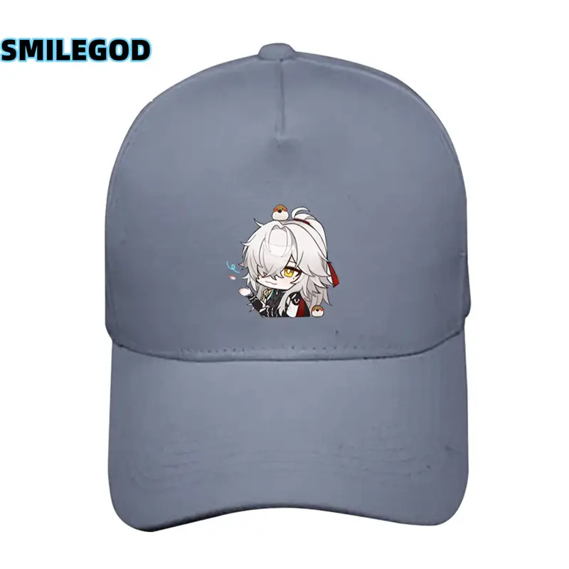 White Baseball Cap with Anime Design for Men Women - Image 20