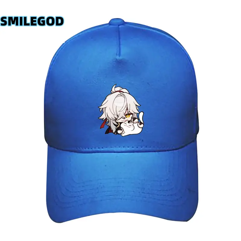 White Baseball Cap with Anime Design for Men Women - Image 22