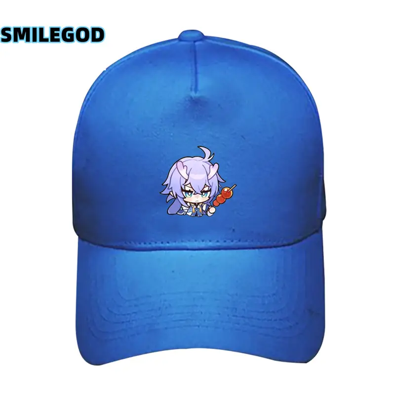 White Baseball Cap with Anime Design for Men Women - Image 25