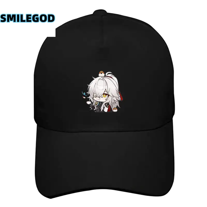 White Baseball Cap with Anime Design for Men Women - Image 6