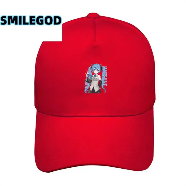 Red Anime Miku Cap for Men Women — feature 6