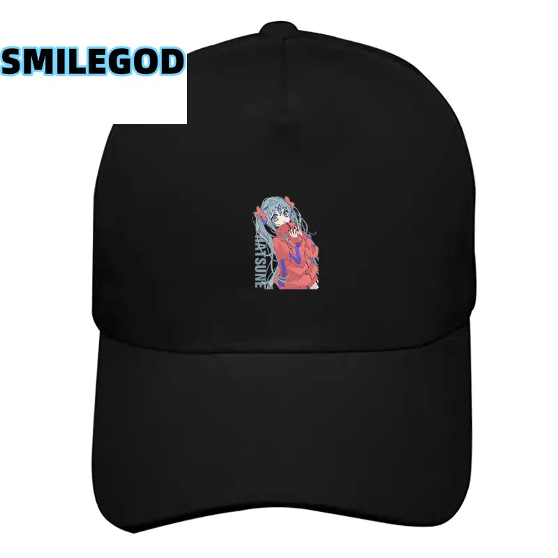 Red Anime Miku Cap for Men Women