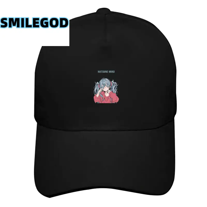 Red Anime Miku Cap for Men Women