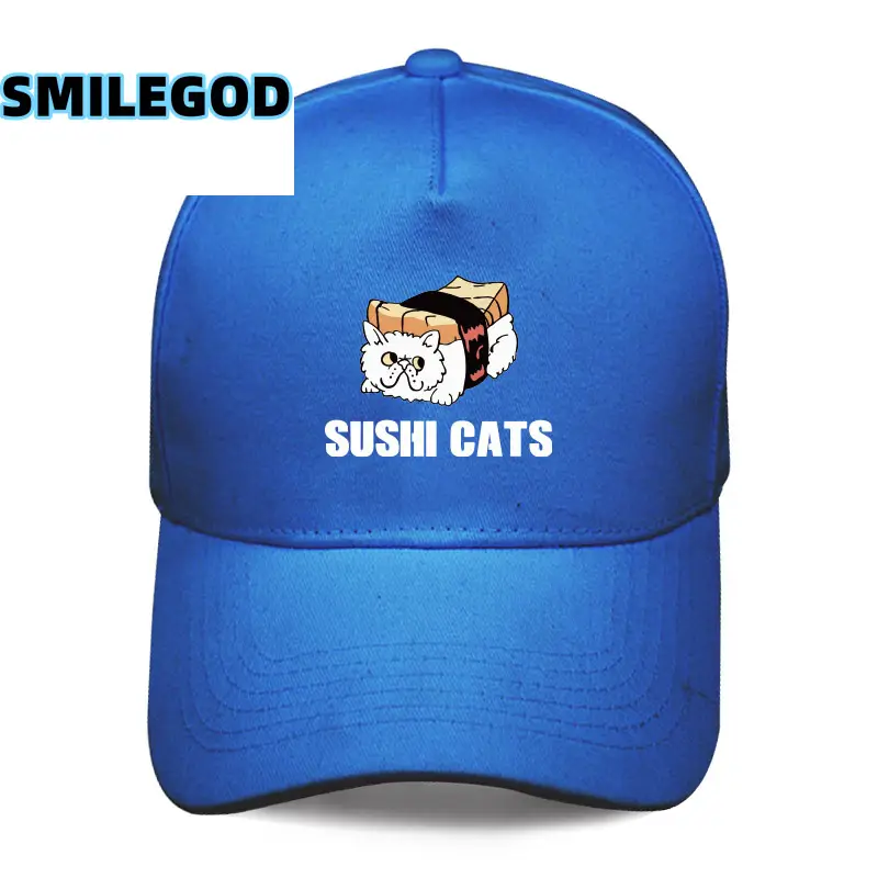Red Sushi Cat Cartoon Cap Unisex Baseball