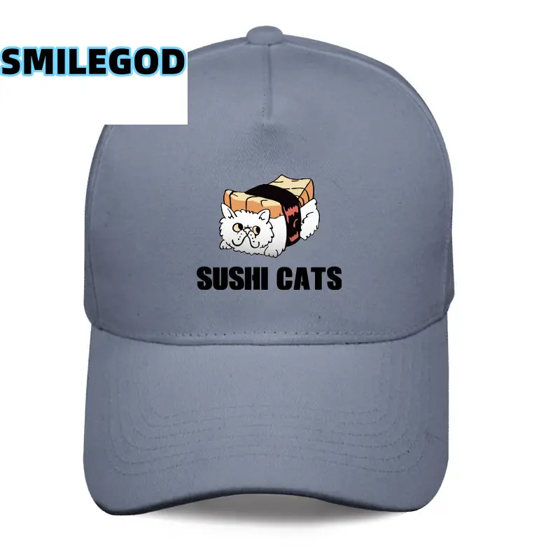 Red Sushi Cat Cartoon Cap Unisex Baseball