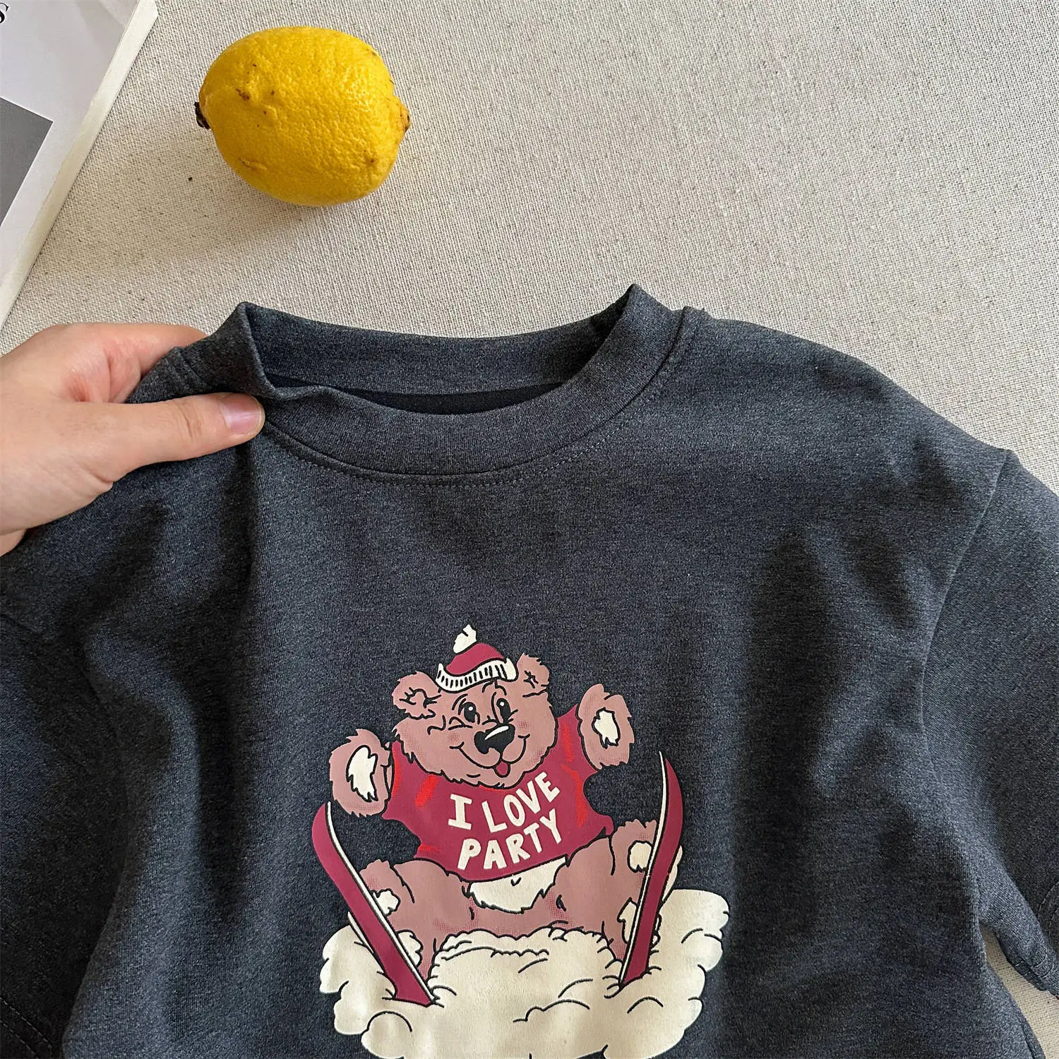 Little Bear Long Sleeve T-Shirt Grey Spring Autumn 2026 — feature 10