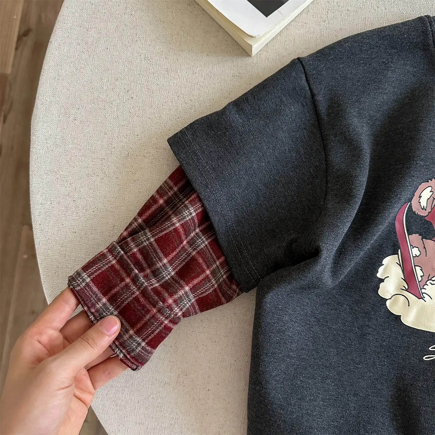 Little Bear Long Sleeve T-Shirt Grey Spring Autumn 2026 — feature 11