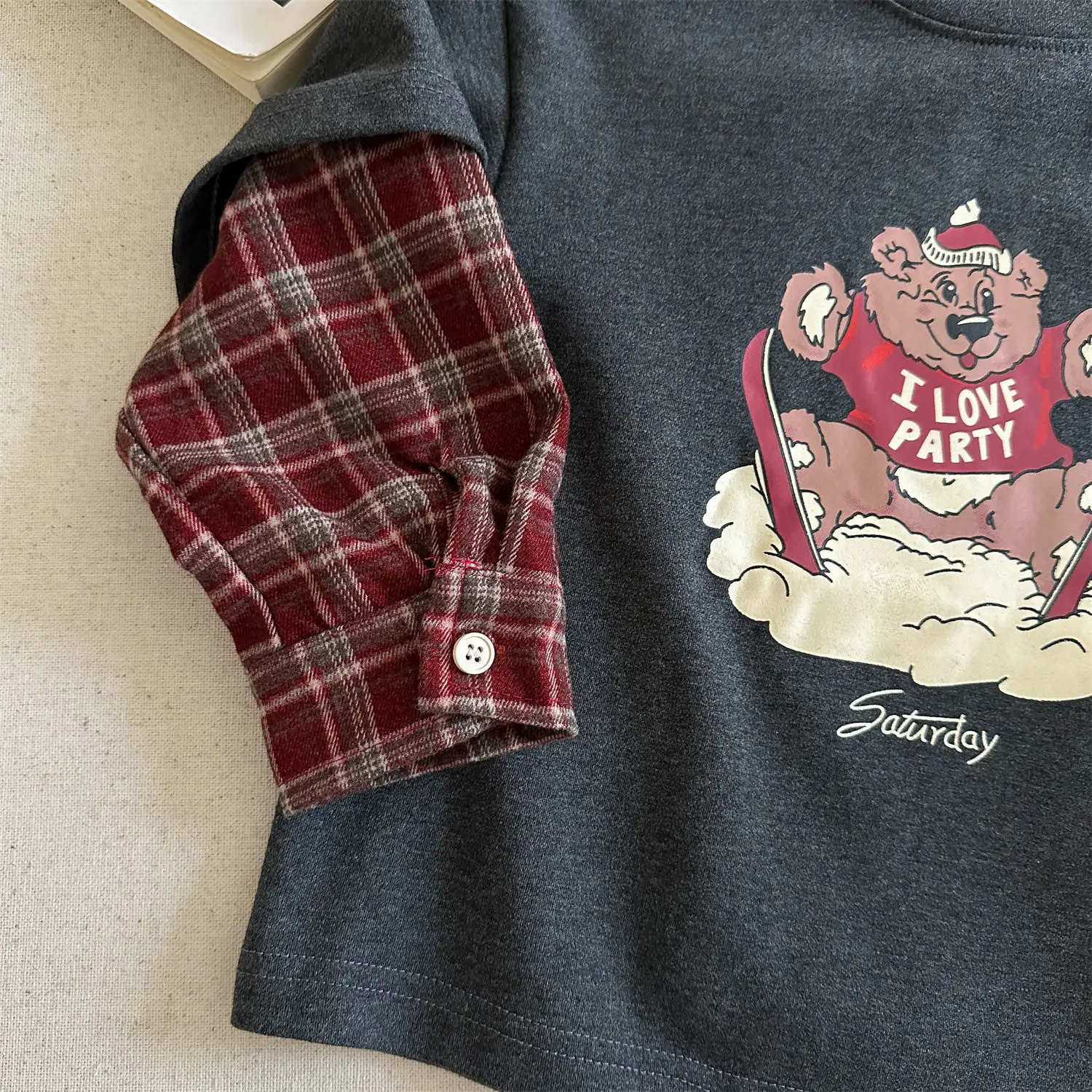 Little Bear Long Sleeve T-Shirt Grey Spring Autumn 2026 — feature 13
