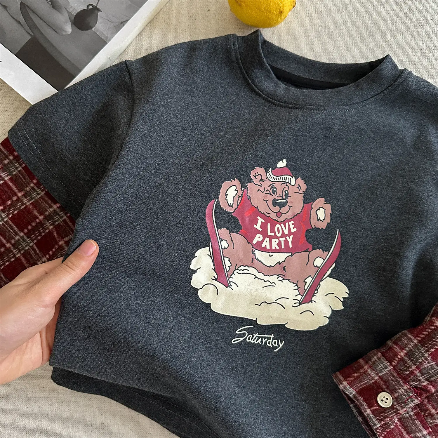 Little Bear Long Sleeve T-Shirt Grey Spring Autumn 2026 — feature 14