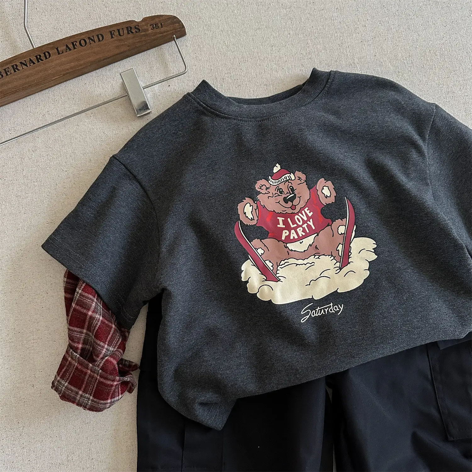 Little Bear Long Sleeve T-Shirt Grey Spring Autumn 2026 — feature 16