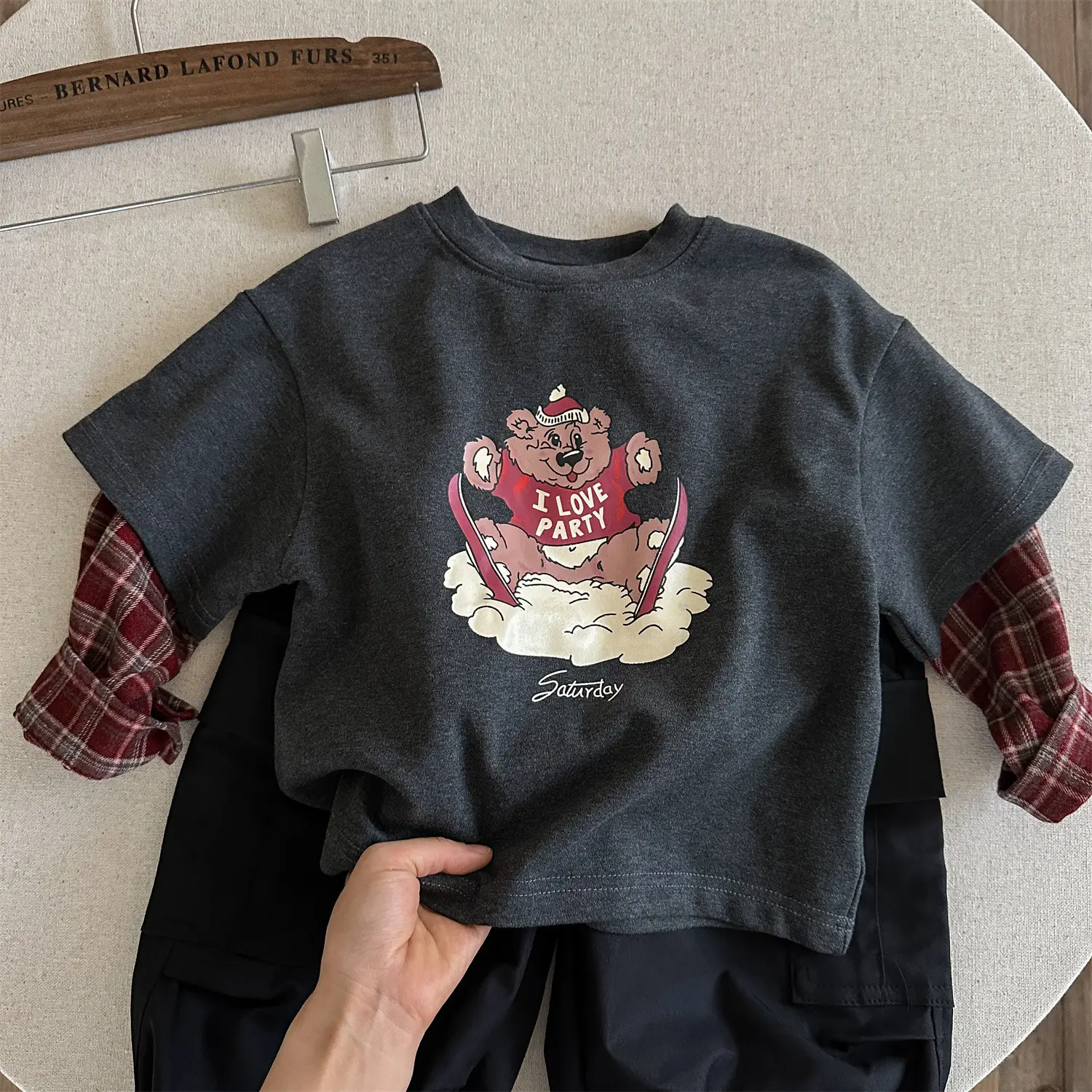 Little Bear Long Sleeve T-Shirt Grey Spring Autumn 2026 — feature 17