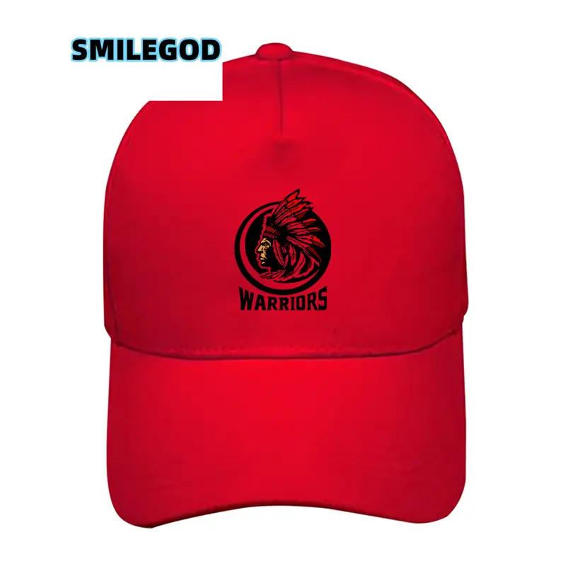 Men Blue Indian Print Baseball Cap with Logo - Image 9