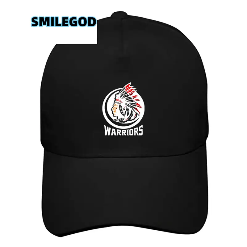 Men Blue Indian Print Baseball Cap with Logo - Image 10