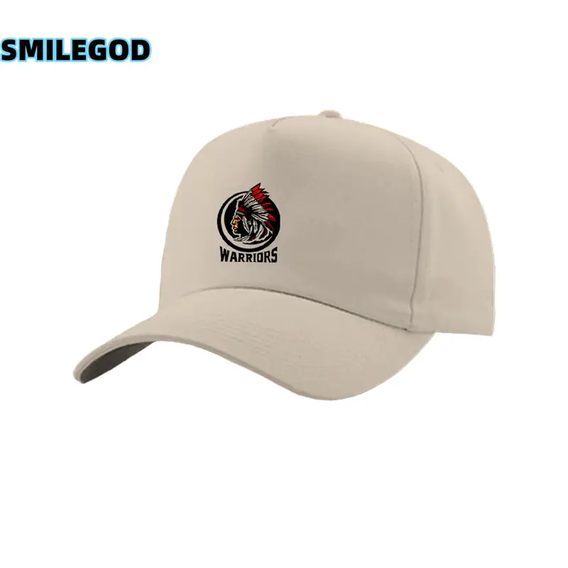 Men Blue Indian Print Baseball Cap with Logo - Image 6