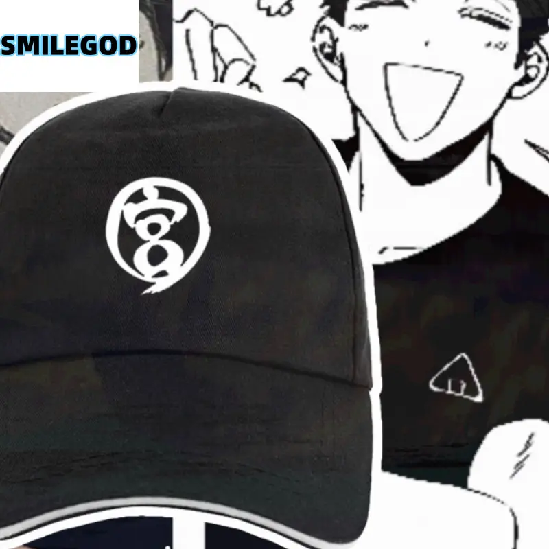 Volleyball Youth Anime Hat Black Unisex