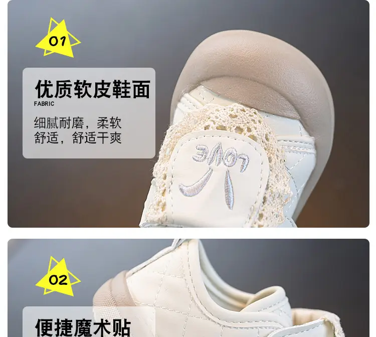 Baby Girl Princess Shoes Breathable Baby Toddler Shoes 2025 Spring & Fall New Soft Sole Non-Slip Casual Shoes Girls Flats — feature 4