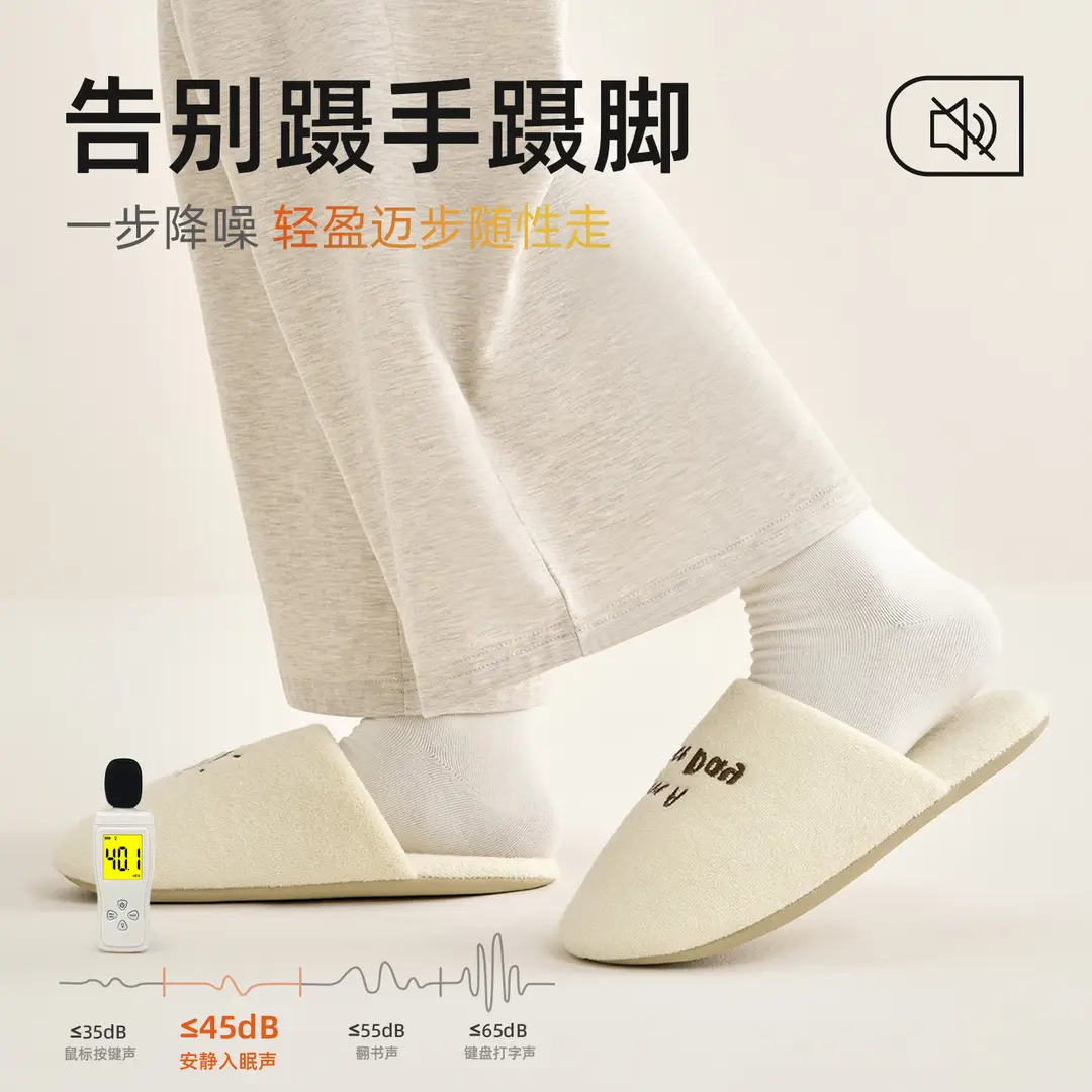 Jialiya Silent Cotton Slippers Men's Autumn and Winter Indoor Home Cute Warm Anti-Slip Plush Slippers Women's Cross-Border Wholesale - Image 8