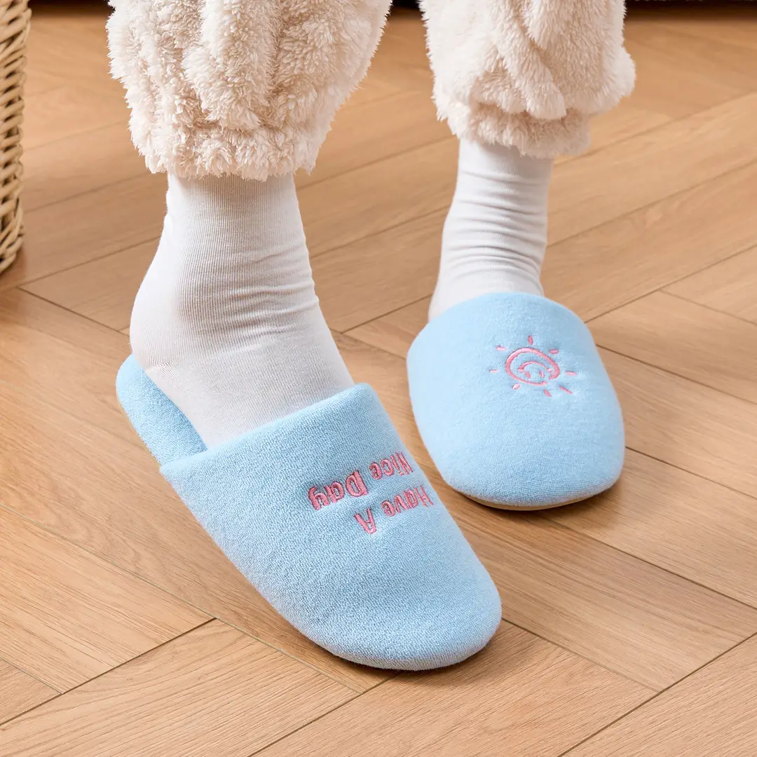 Jialiya Silent Cotton Slippers Men's Autumn and Winter Indoor Home Cute Warm Anti-Slip Plush Slippers Women's Cross-Border Wholesale - Image 3
