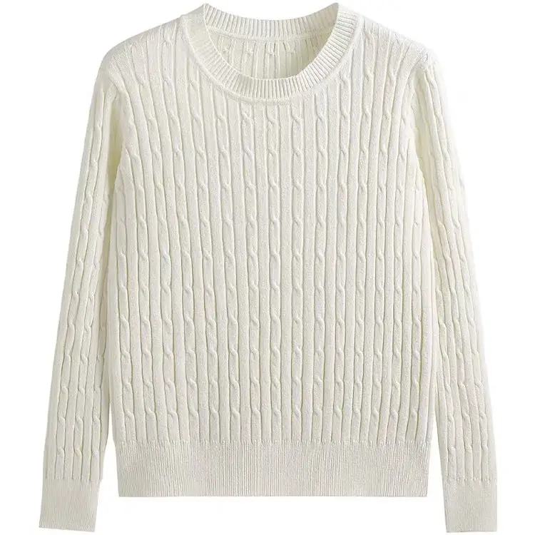 Twist Knit Pullover Sweater with a High-End Feel, Women's 2026 New Autumn and Winter Slim-Fit Short Top