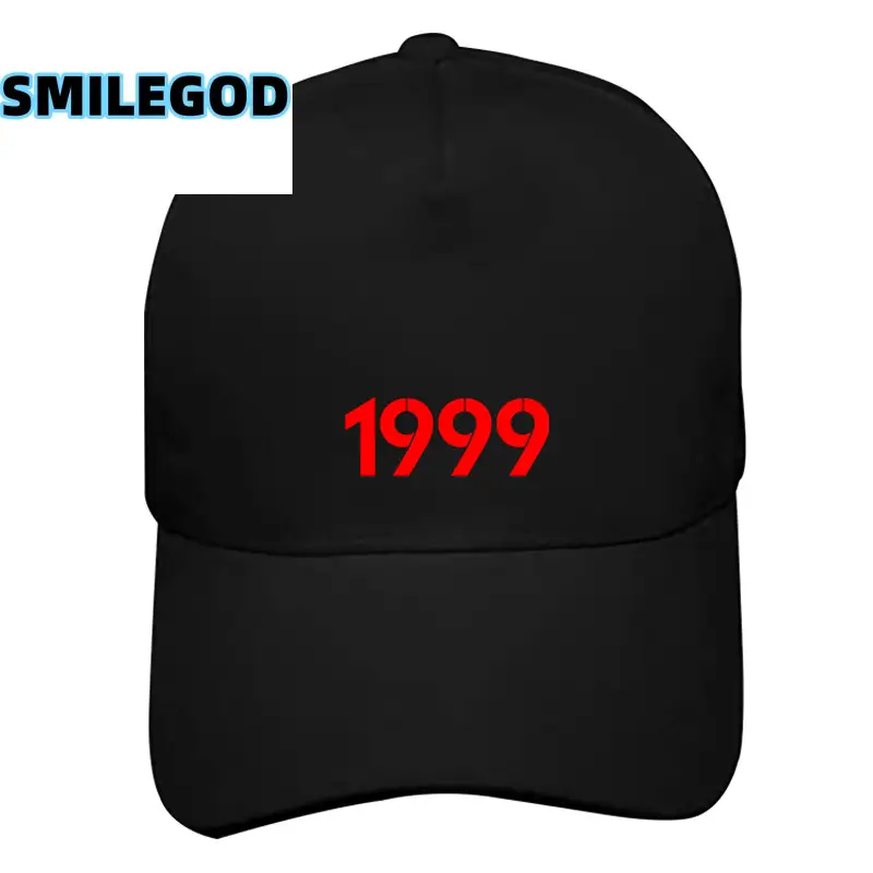 Black 1984 Digital Logo Baseball Cap for Men Women
