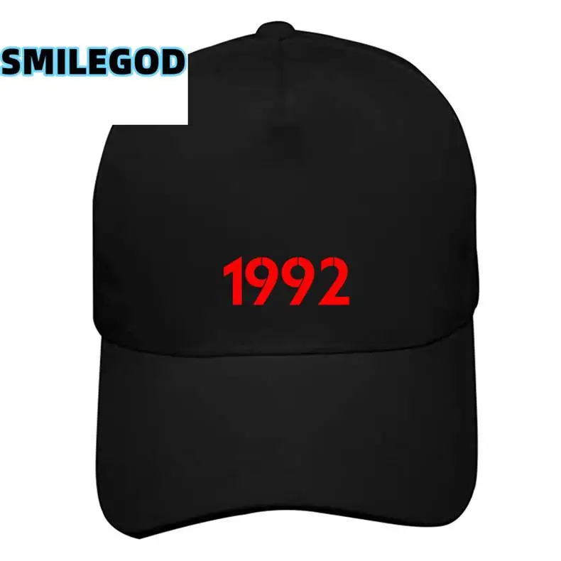 Black 1984 Digital Logo Baseball Cap for Men Women — feature 7