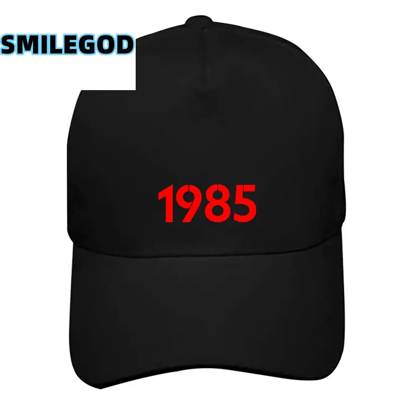 Black 1984 Digital Logo Baseball Cap for Men Women