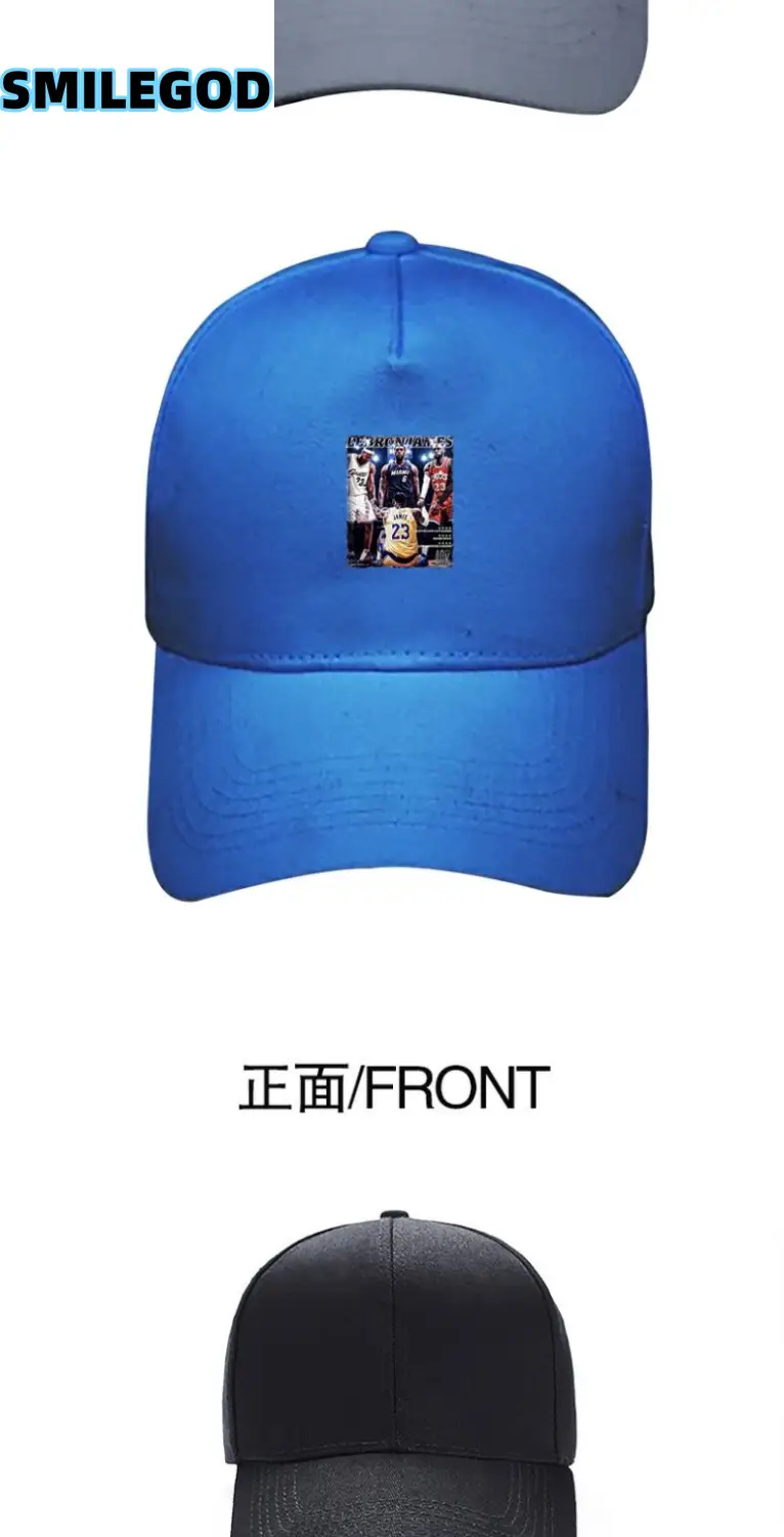 Black Printed Baseball Cap with American Logo — feature 5