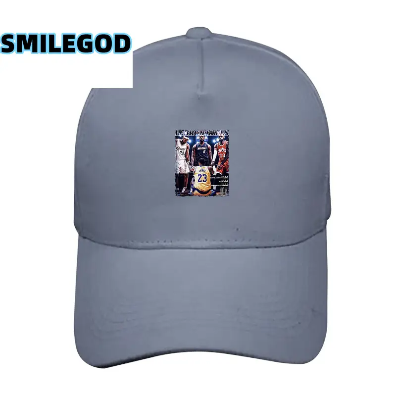 Black Printed Baseball Cap with American Logo - Image 3