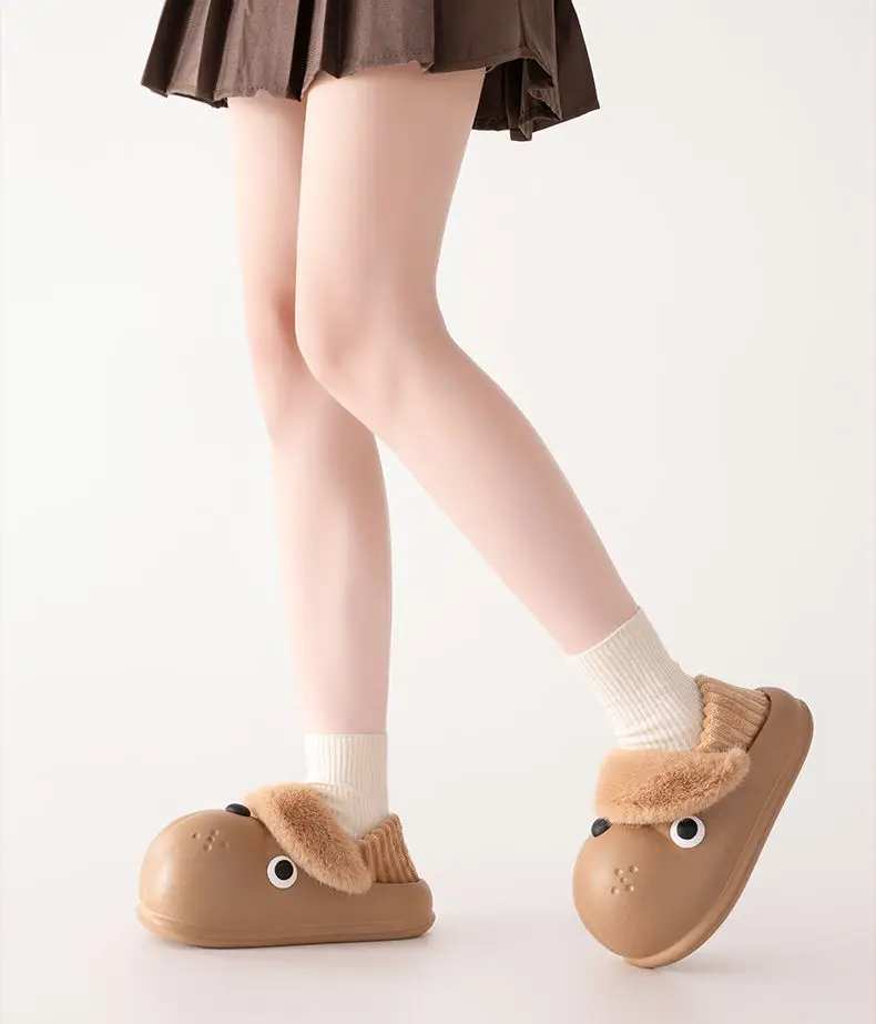 Cute Dog Slippers Winter Warm Eva Socks for Women — feature 25