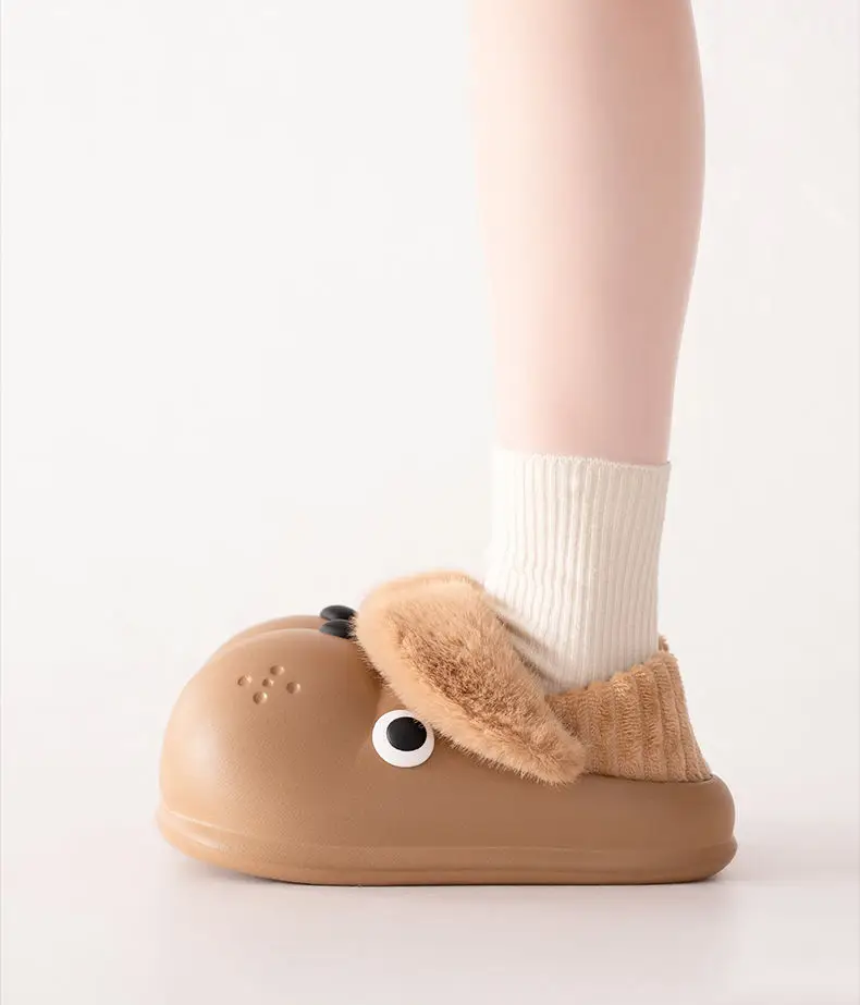 Cute Dog Slippers Winter Warm Eva Socks for Women — feature 26