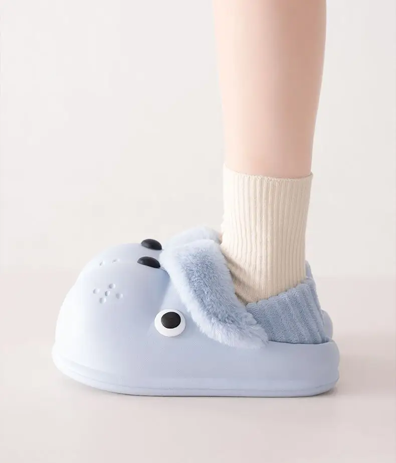 Cute Dog Slippers Winter Warm Eva Socks for Women — feature 29