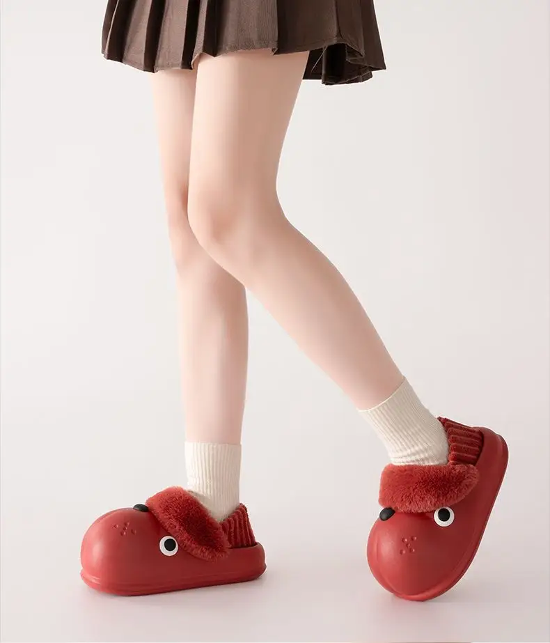 Cute Dog Slippers Winter Warm Eva Socks for Women — feature 30