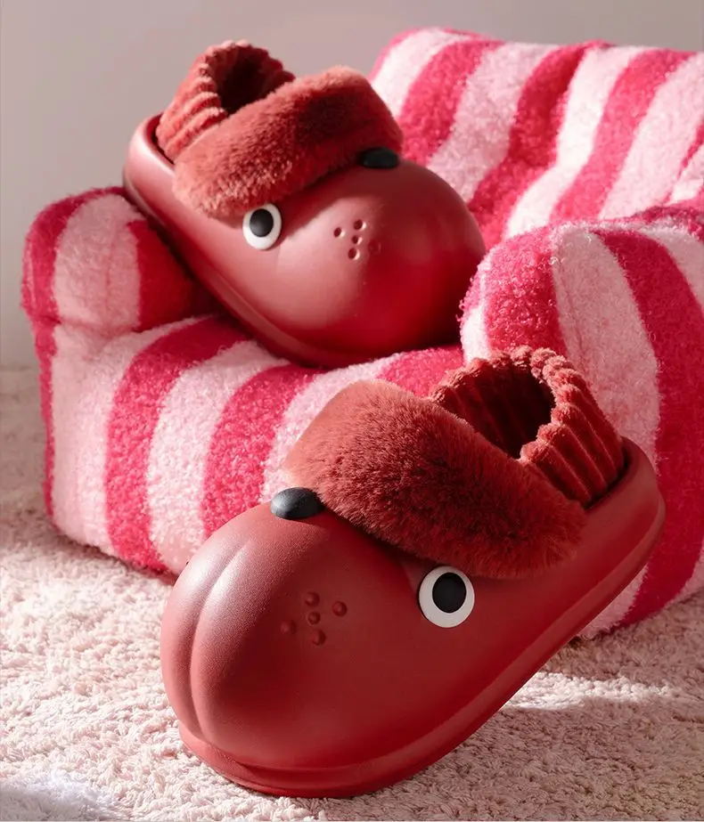 Cute Dog Slippers Winter Warm Eva Socks for Women — feature 37