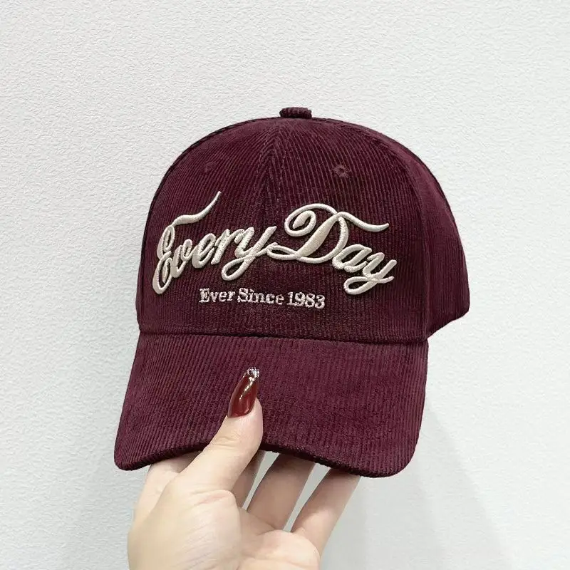 2025 Cotton Knitted Baseball Cap Women Men Black — feature 7
