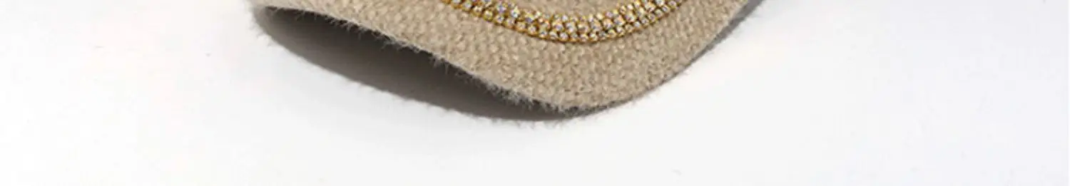 Mohair Duckbill Cap with Gold Embroidery for Women — feature 10