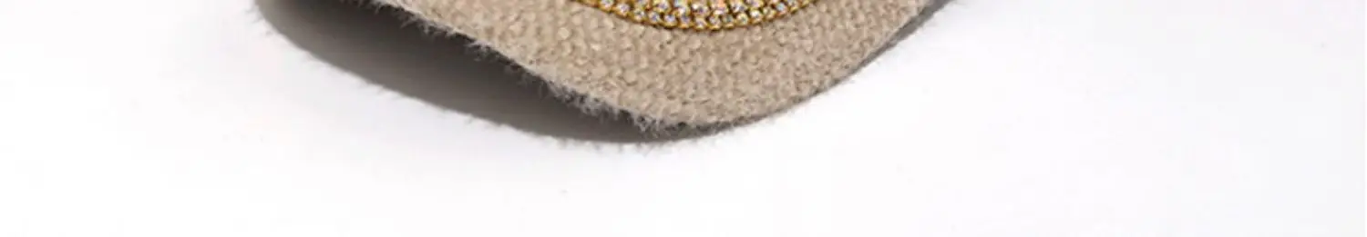 Mohair Duckbill Cap with Gold Embroidery for Women — feature 15