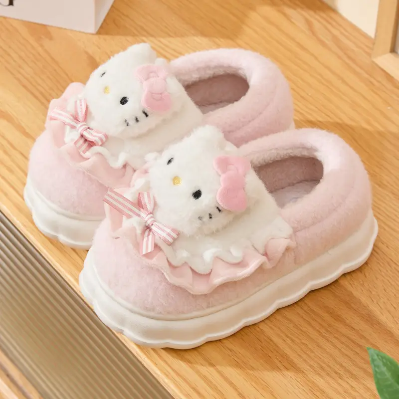 Cotton Slippers for Girls Winter 2023 Sanrio Design - Image 4