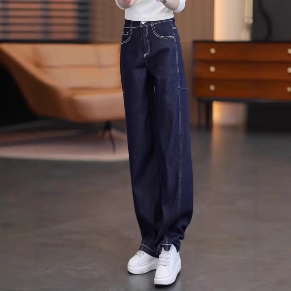 Dark Blue Scimitar Jeans Women Summer 2025 - Image 4