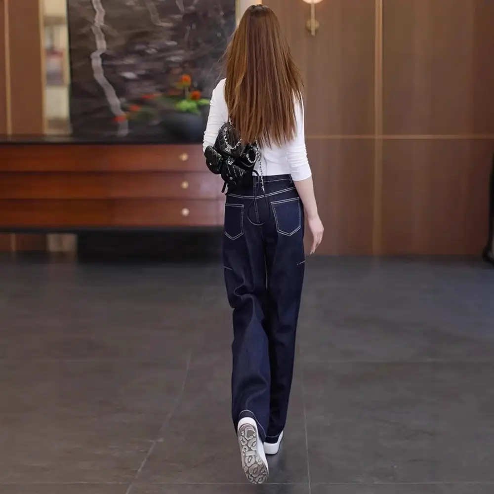 Dark Blue Scimitar Jeans Women Summer 2025 - Image 6