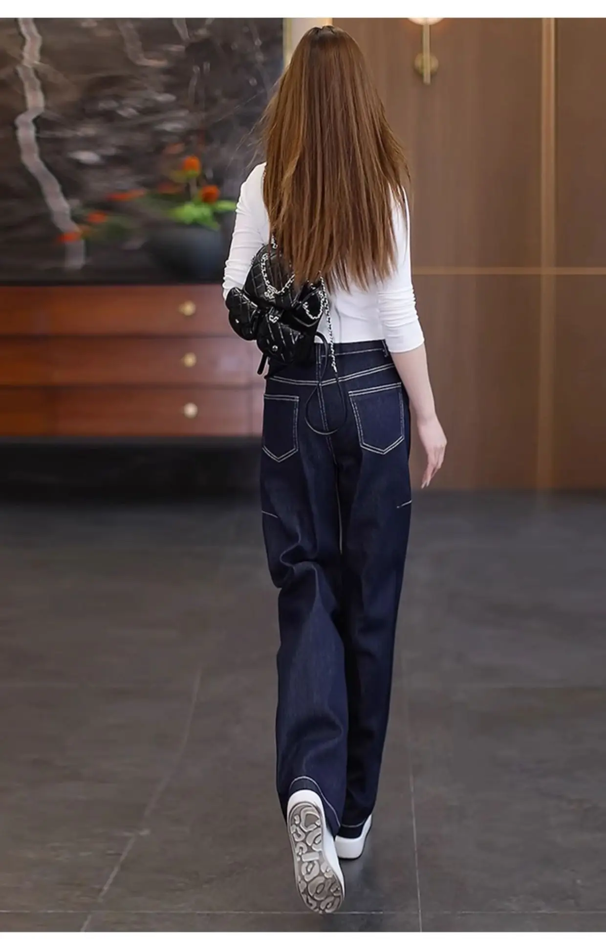 Dark Blue Scimitar Jeans Women Summer 2025 — feature 13