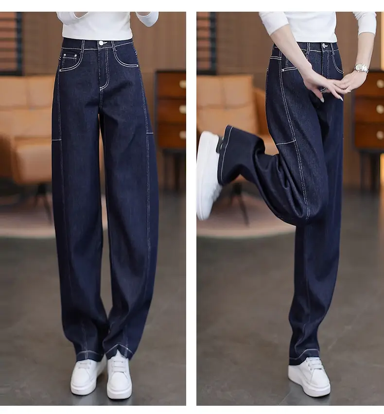 Dark Blue Scimitar Jeans Women Summer 2025 — feature 14