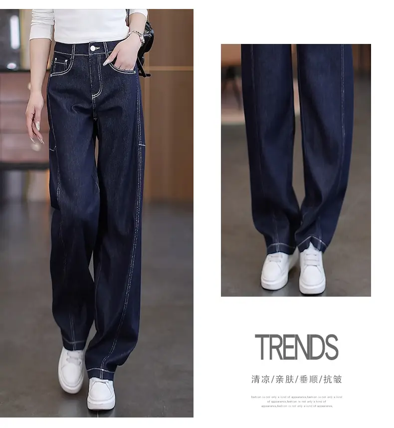 Dark Blue Scimitar Jeans Women Summer 2025 — feature 16
