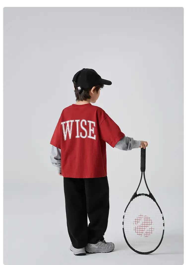 Haima Kids Red 95 T-Shirt Spring Outfit — feature 14