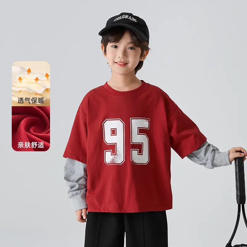 Haima Kids Red 95 T-Shirt Spring Outfit