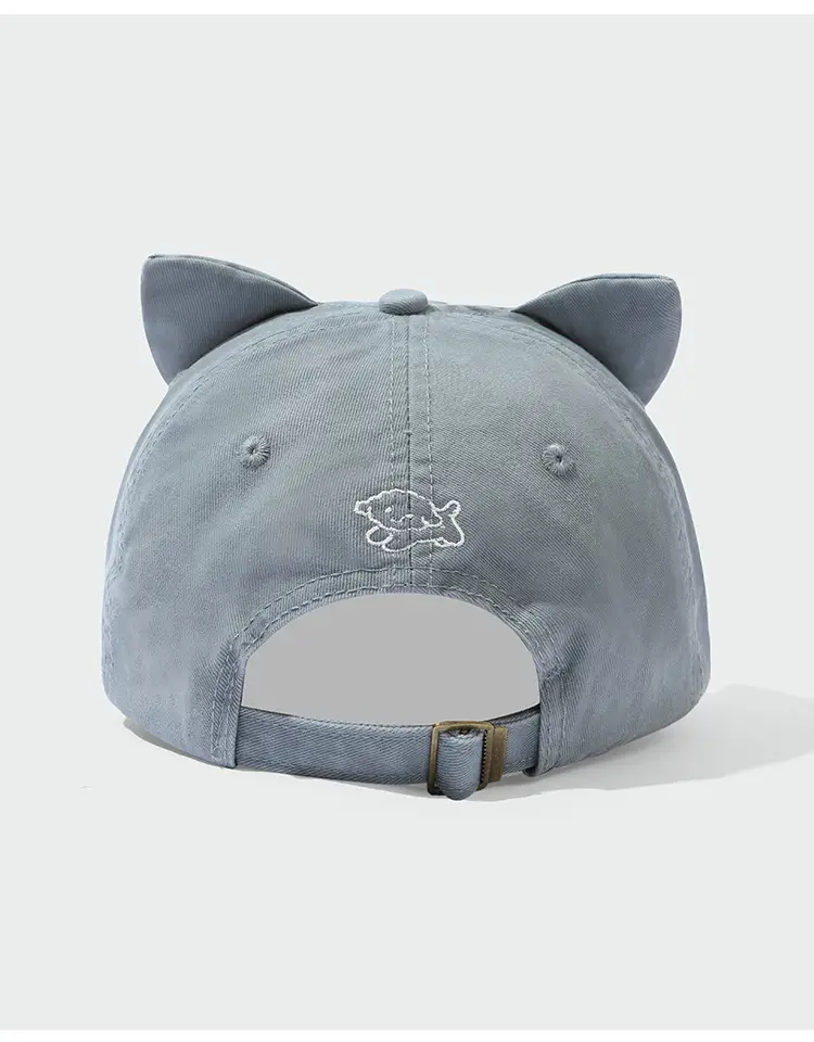 Cat Ear Baseball Caps with Letter Embroidery — feature 9