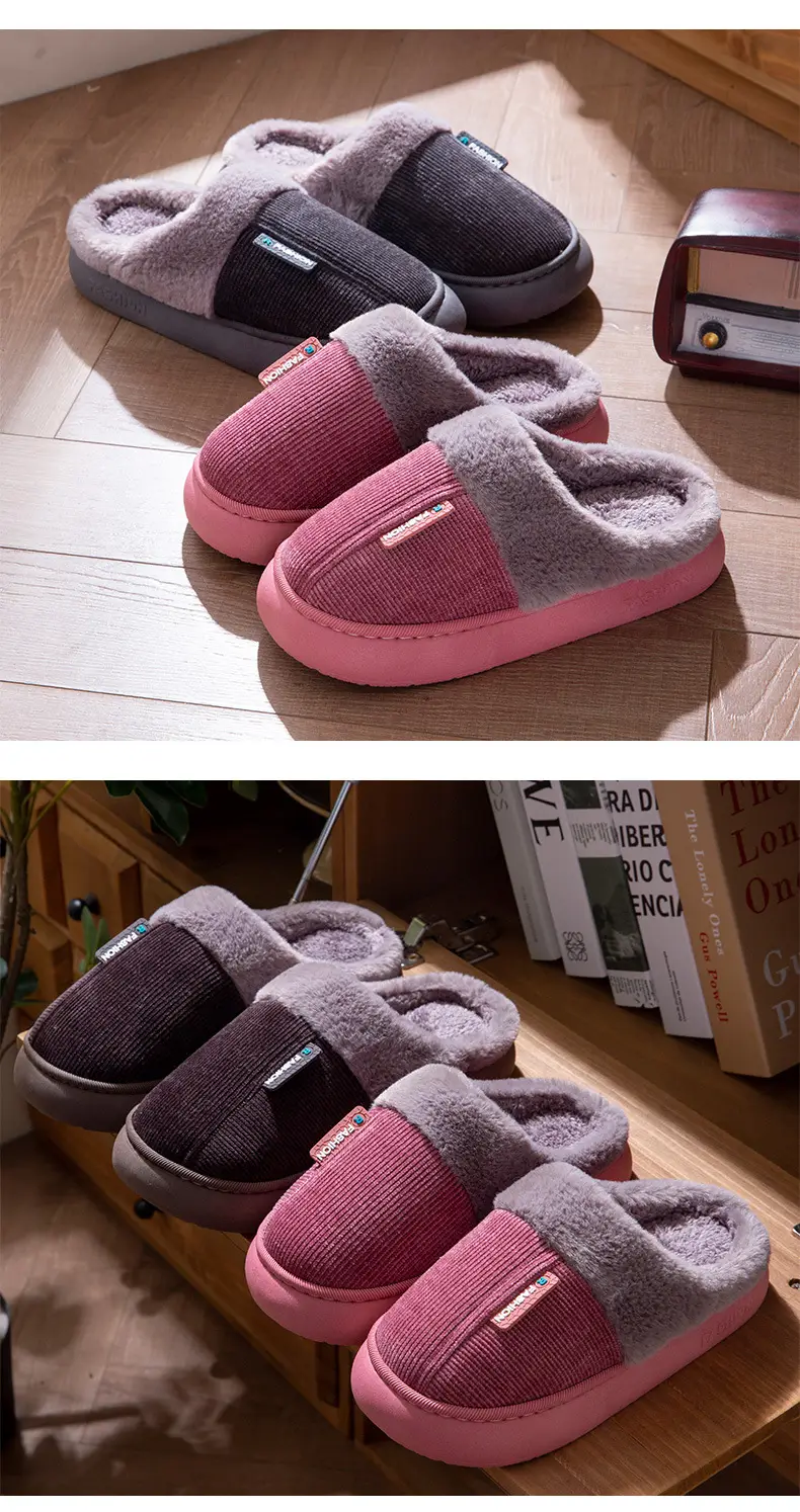 Cotton Slippers for Women, Winter Home Indoor Thick-Soled Non-Slip Thickeneded Slippers for the Elderly, Cold-Proof and Warm Cotton Shoes for Men — feature 11