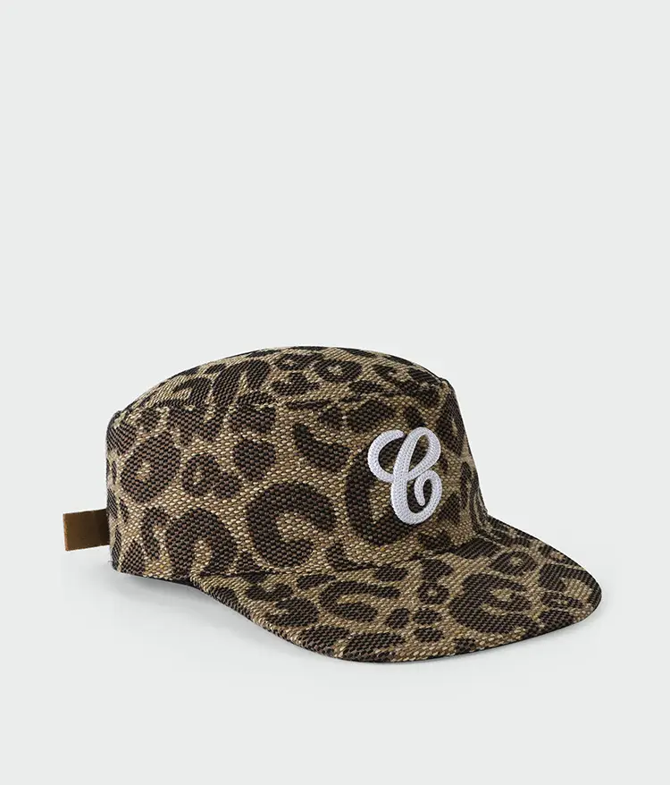 3D Embroidered Black Baseball Cap with Leopard Print — feature 11
