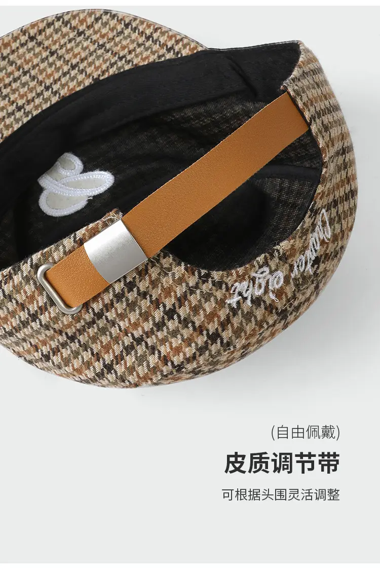 3D Embroidered Black Baseball Cap with Leopard Print — feature 8