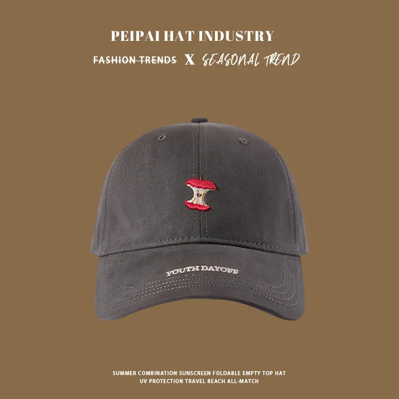 Korean Style Duckbill Cap for Women Men Maroon Black — feature 6