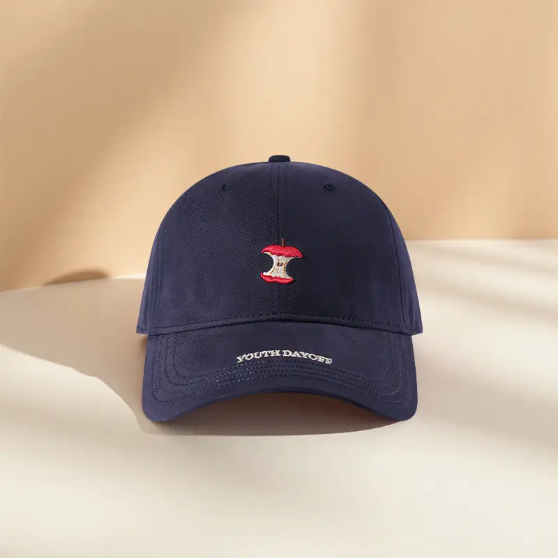 Korean Style Duckbill Cap for Women Men Maroon Black - Image 2